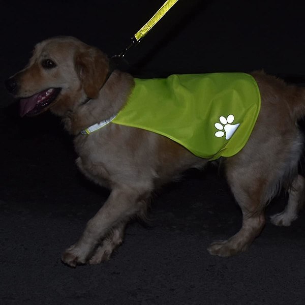 Reflekterende Hundevest, Høj Synlighed Hunde Reflekterende Vest Justerbar Hunde Sikkerhedsvest Beskyt Din Hvalp