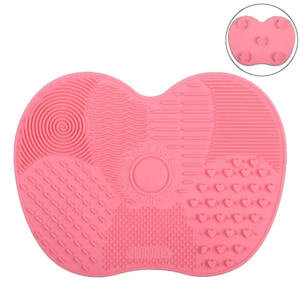 Makeup Brush Cleaner Mat - Silicone Makeup Brush Cleaning Mat, Portable Makeup Brush Cleaning Pad With Suction