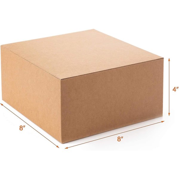 Presentförpackning 20-pack 8 X 8 X 4 tum Viklåda Papper Presentförpackning Brudtärnor Förslagspresent