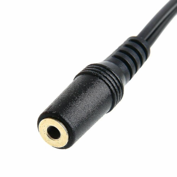 1ft 3,5 mm:n ääni-2 RCA-kaapeli 1/8\" stereo naaras - 2 RCA uros Y-haaroitin Aux