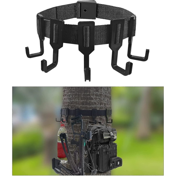 Treestand Strap Multi Hook Hangers, Jaktutstyr Utstyrs Henger Med Metallbelagt For Jaktbue, Kogger