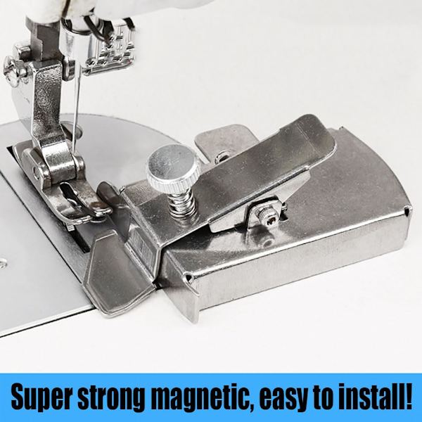 Uppgraderad magnetisk sömguide för symaskin, magnetisk sömguide, magnetisk sömguide med klämma, fållguide