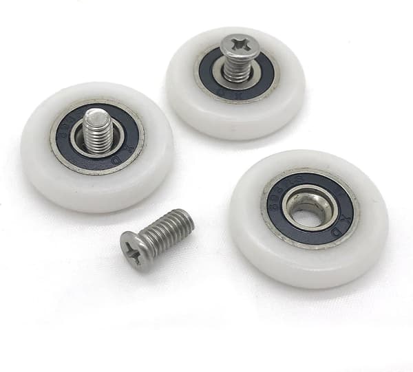 8 Dusjdørruller Hjul Løpere Trinser Rull 25mm 27mm