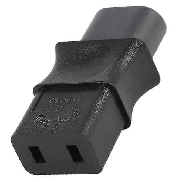 2-benet Iec 320 C8 Han til Iec 320 C9 Hun Ac Adapter 6A/250V Eu Industriel Strømomformer