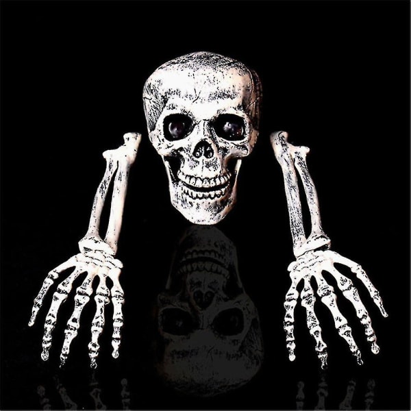 Halloween simulering skelett i marken skalle Hand skräck skalle prydnader Simulation hand bone skull