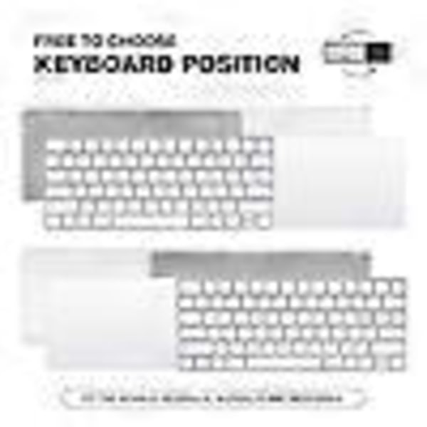 BESTAND Justerbart Beslag Sidebordsstativ til Apple Magic Trackpad 2/3 / Magic Keyboard 2/3