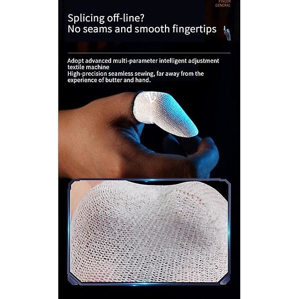 1 par Gaming Finger Sleeve Anti-Sweat for Mobile Game Controllers Non-Slip Breathable Thumb Cots