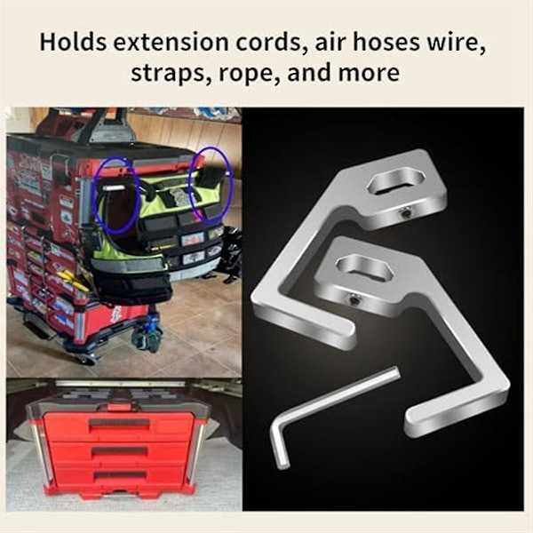 For Alpha Engineered Extension Cord Holder Organizer til Packout Tool Box