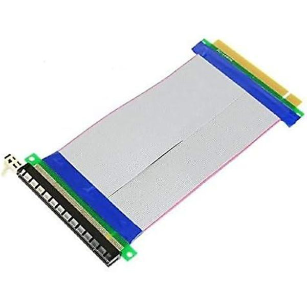 16X til 16X PCI-E PCIe Express Extender Extension PC Ribbon Cable Riser Card Cord