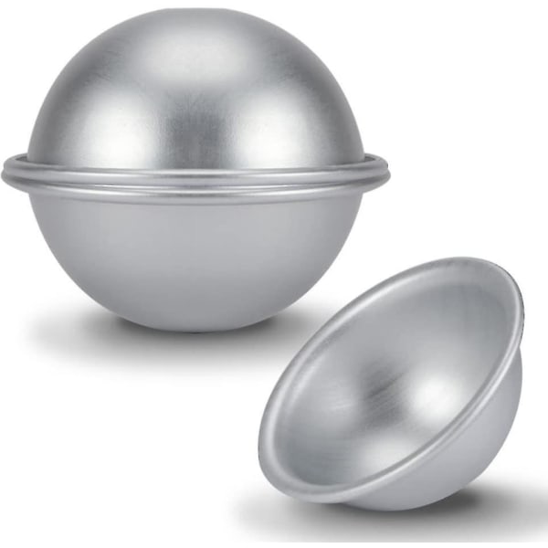 Aluminium Halvkugleform Til Kage, Gelé, Budding, Slik, Diameter 10 Cm