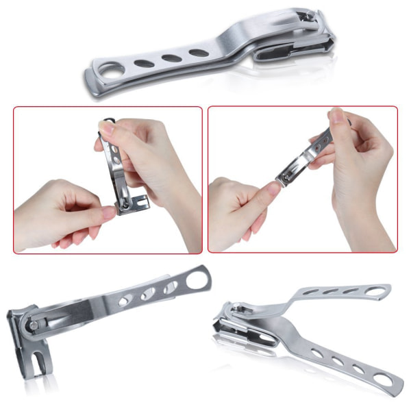 INF Nagelknipsare för Tjocka Naglar 2-Pack Silver