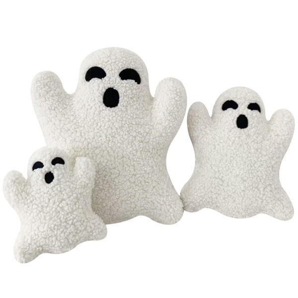 3 st Ghost Halloween kuddar Söta mjuka slängkuddar Fyllda spökformade kudde Spökefest Dekorativa spöklika kuddar