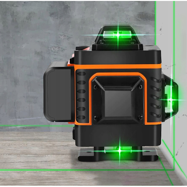 4D Krysslaser / Linjelaser / Korslaser - 360° multif\u00e4rg multicolor