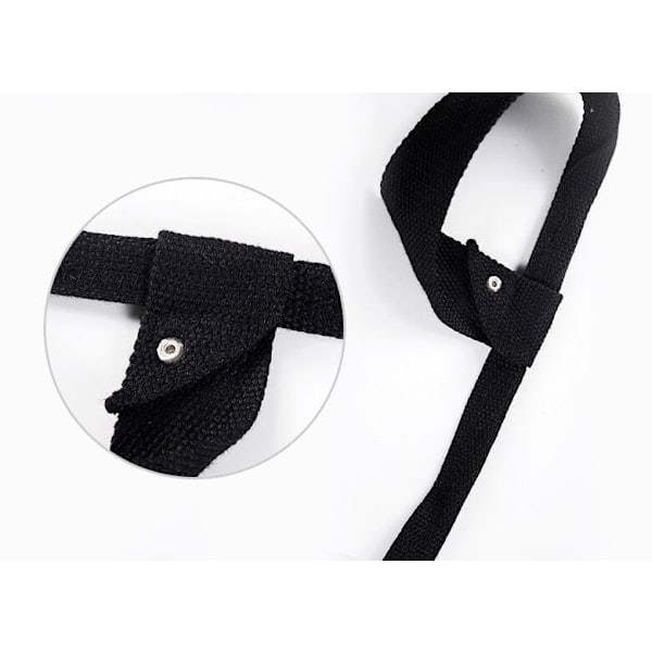 Yogamatta Bärrem, Mattsele, Selar, Hållbar Justerbar Svart