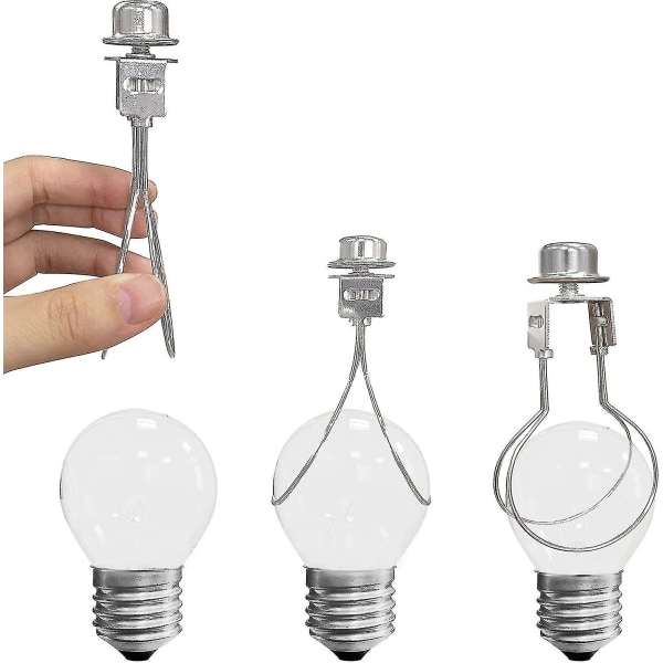 2-pack lampskärm hållare adapter kit (silver)