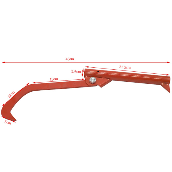 Timber Claw Hook, Carbon Steel Logging Cant Hook Log Roller Tool Nyttig Log Hauler til Timberjack (Håndtaget er ikke inkluderet)