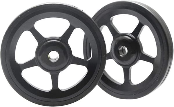 1 Pari Easy Wheel -pyörää Brompton-taittopyörään ruuvilla, taittopyörän lisävarusteet