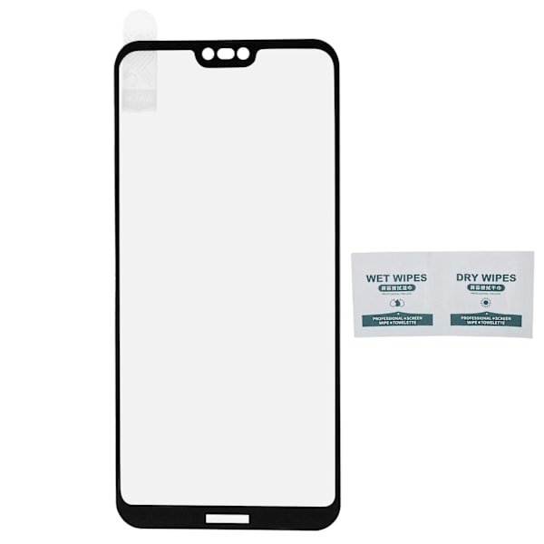 Koko näytön peittävä karkaistu lasinen näytönsuojakalvo HUAWEI P20 Lite/Nova 3e -puhelimelle