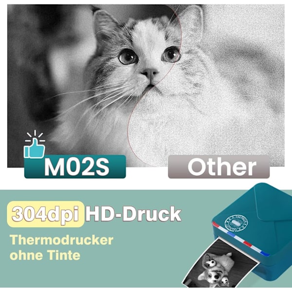 Miniskriver - Miniskriver for smarttelefon - Bluetooth-termisk skriver