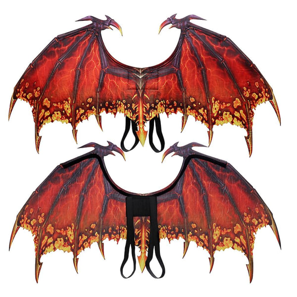 Dragon Wings Dekoration Carnival Party Djurdräkt för vuxna barn Barn Dragon Cosplay Masquerade Tillbehör A