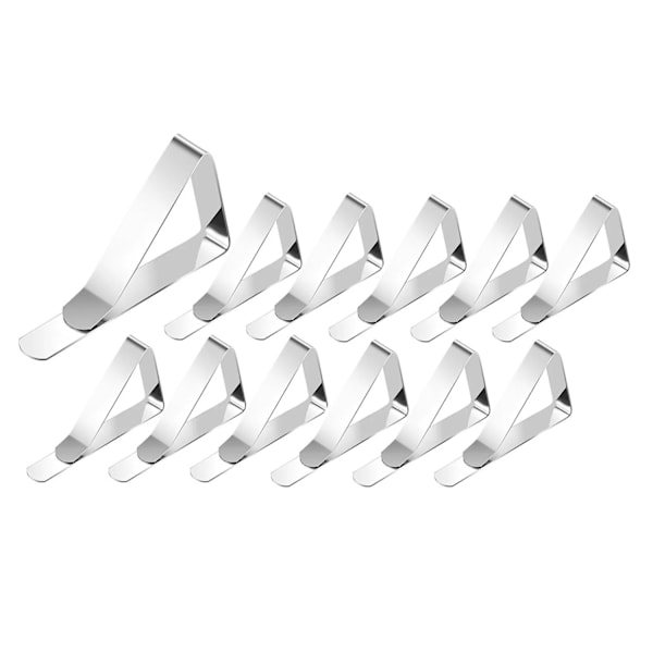 Pöytäliinaklipsit / Pöytäliinanpidikkeet – Metalliklipsit 12-Pack