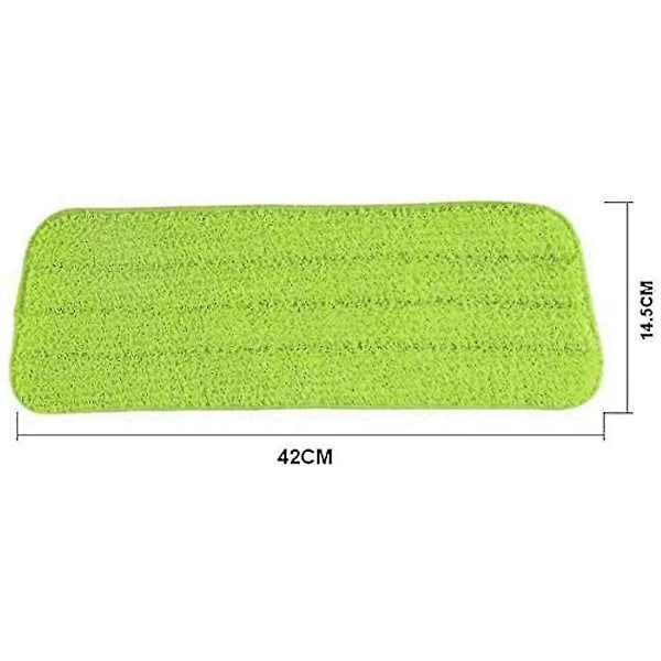 Spray Mop Mikrofiber Puder, Mikrofiber Rengøringspuder Til Spray Moppe Og Reveal Moppe Vaskbare, 42 X 14 Cm, 3 Styk