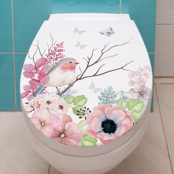 Vahva liima WC-tarra Koristeellinen merikala WC-tarra Vedenpitävä liima kotiin