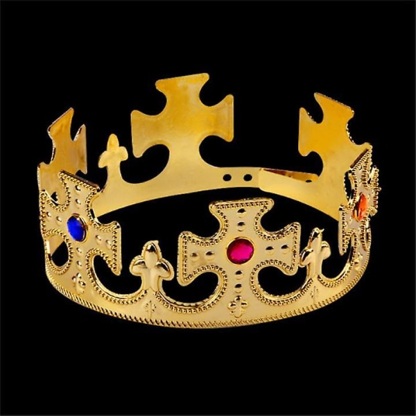 King Crown Ball Dress Up Plast Crown Scepter Party Supplies Födelsedag Crown Princess Crown crown1
