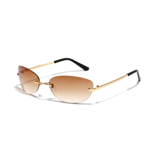 2 Paria Rimless Bifokaali Lukulasit UV-Suojaavat Aurinkolasit Sinisen Valon Suodatus Miehille ja Naisille (Musta ja Ruskea)