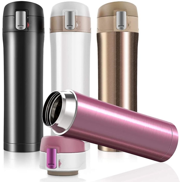 Double Wall Vacuum Cup Thermos, Stainless Steel Thermos Water Bottle