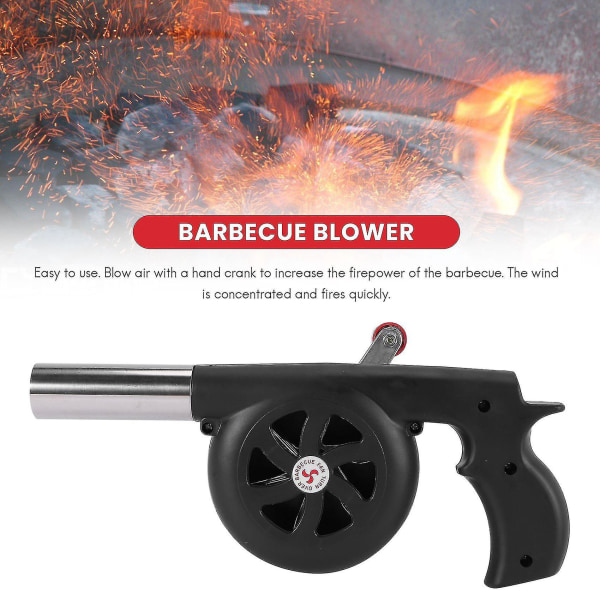 Handvevad grillfläkt Bbq-fläkt för utomhuscampinggrill