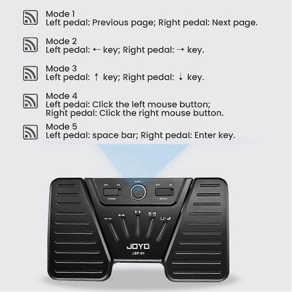 JOYO Side User -pedaali, Bluetooth-jalkapedaali, musiikin Side User -pedaali