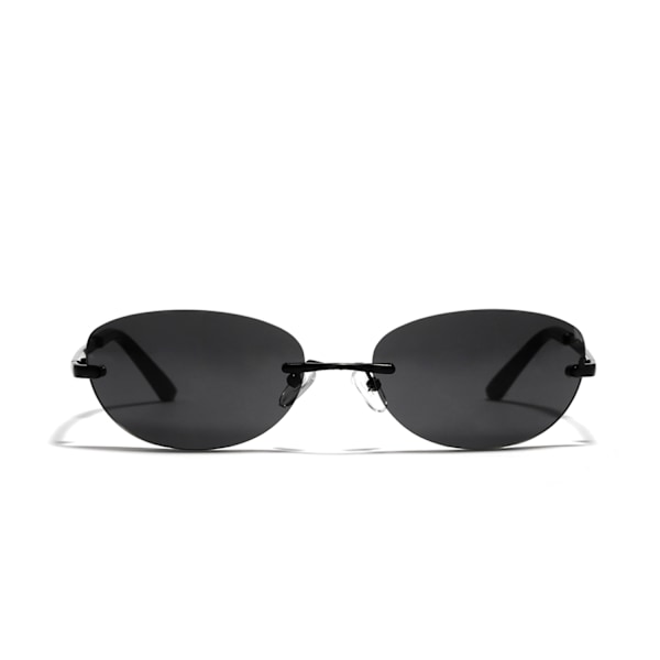 2 Paria Rimless Bifokaali Lukulasit UV-Suojaavat Aurinkolasit Sinisen Valon Suodatus Miehille ja Naisille (Musta ja Ruskea)