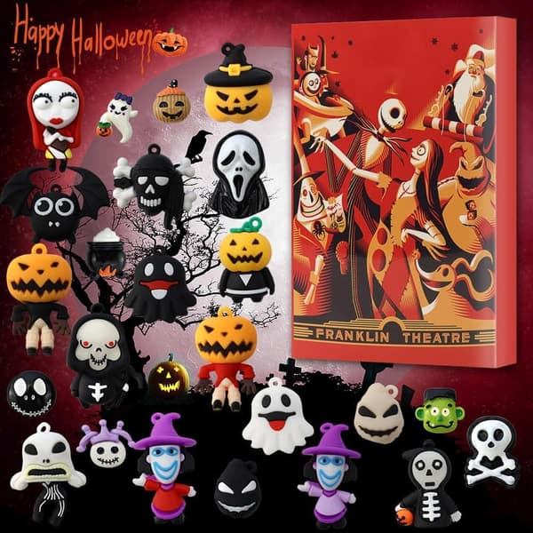 Halloween-joulukalenteri 2025, 24 päivän jouluaattoon laskentakalenteri