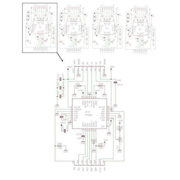 5 kpl A4988 Stepstick askelmoottorin ohjainmoduulia jäähdytyslevyllä 3d-tulostimelle Reprapille sopiva