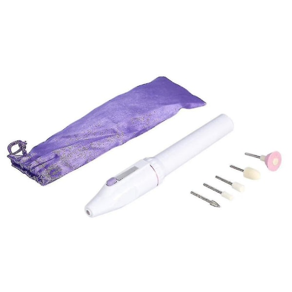 Manikyrborr - Elektrisk nagelfil Elektrisk manikyr nagelpolerare slipmaskin Manikyrpedikyr maskin med 5 st bitar