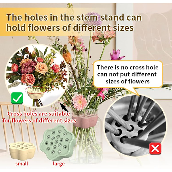Silikonblombuketthållare, spiralformad Ikebana-stjälkhållare för blommor, 3,5-tums blomsterarrangemangverktyg, Twister Spiral DIY-blomma