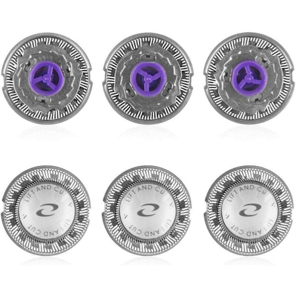 Pakke HQ55 Erstatningsblader Kompatible med Philips Philishave Elektrisk Barbermaskin HQ6970 HQ6695 HQ6990 PQ202 med Rengjøringsbørste 12