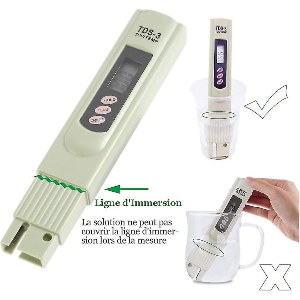 Lcd Tds-3 Meter For Drikkevannskvalitetstester