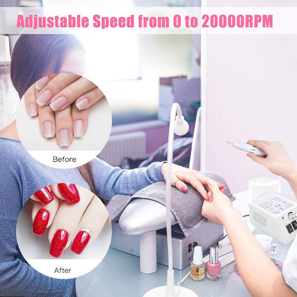 Elektrisk nagelfil, nagelborr, nagelfilsset