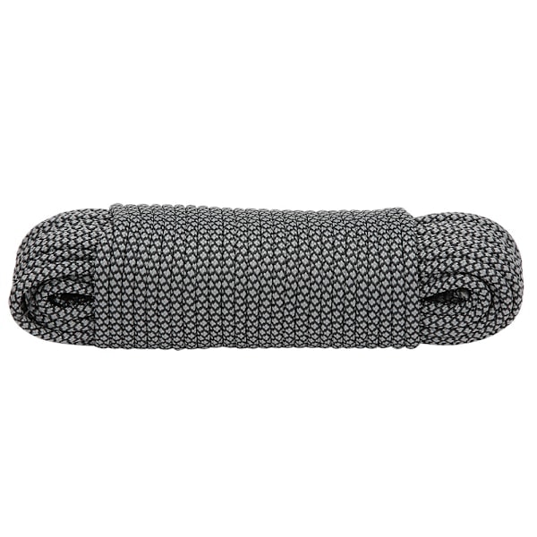 9-kärnig Paracord Räddningsrep Tältrep Campingrep för Utomhusarmband Vävning 20M Grå