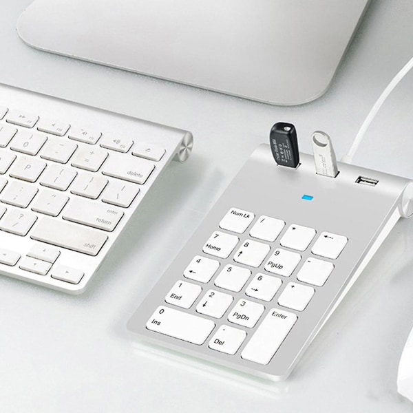 USB numerisk tangentbord Bärbar Slim Mini-numerisk knappsats för bärbar stationär dator