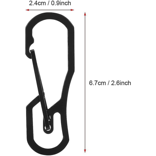 Karabinhage, Swivel Snap Hook D-ring Hook til Camping, Fiskeri, Vandring, Rejser