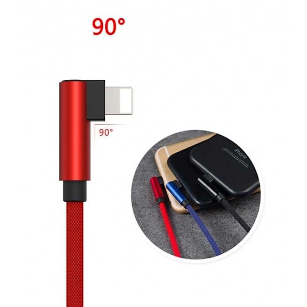 3m Kestävä Punottu Metallinen Lightning-kaapeli Quick Charge 3.0