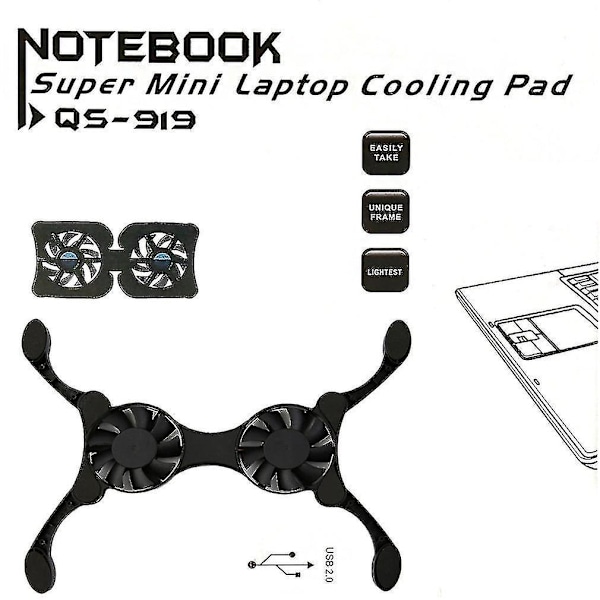 Usb Port Mini Octopus Notebook Fläkt Kylare Kylplatta För 14 Tums Laptop