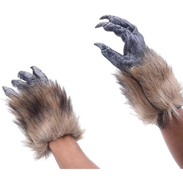 Latex Werewolf Claws-handskar: Cosplay-festtillbehör