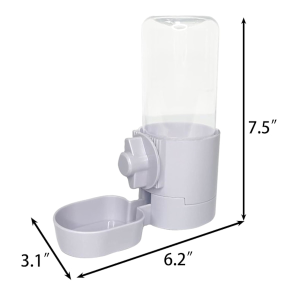 Kanin Vattenflaska 17 OZ Bunny Hängande Vattenfontän Automatisk Marsvin Vatten Dispenser Ingen Läckage Drickande Matare