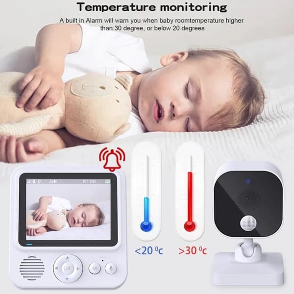 Babycall - Video babycall - 2,8 tommer