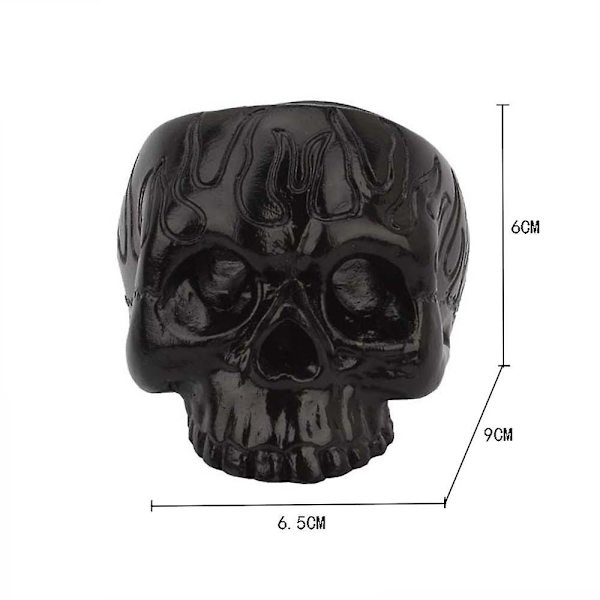 Halloween Skull Lysestake Kreativ Hjem Horror Skull Resin Ornament