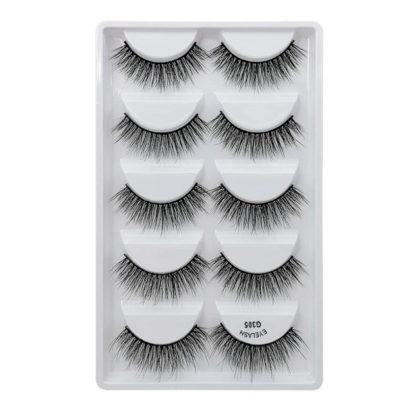 Par falska ögonfransar - 3D faux mink - G305